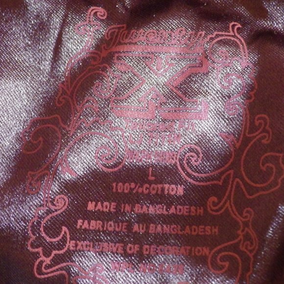 TWENTY X Western Shirt/ Fitted/Embroidery/ Metal Studs/ Wrangler/ LARGE - Picture 9 of 11